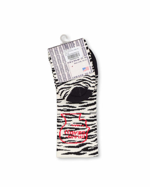 Logo Head Socks - Zebra/Red 2
