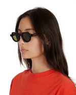 Tani Post Modern Primitive Eye Protection Sunglasses - Black/Green 5
