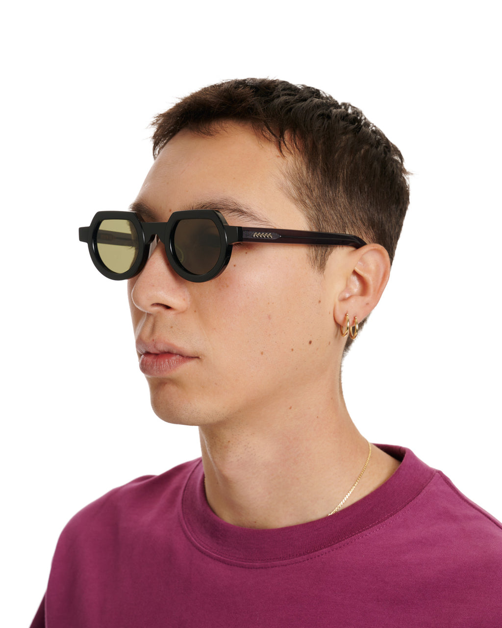 Tani Post Modern Primitive Eye Protection Sunglasses - Black/Green 7