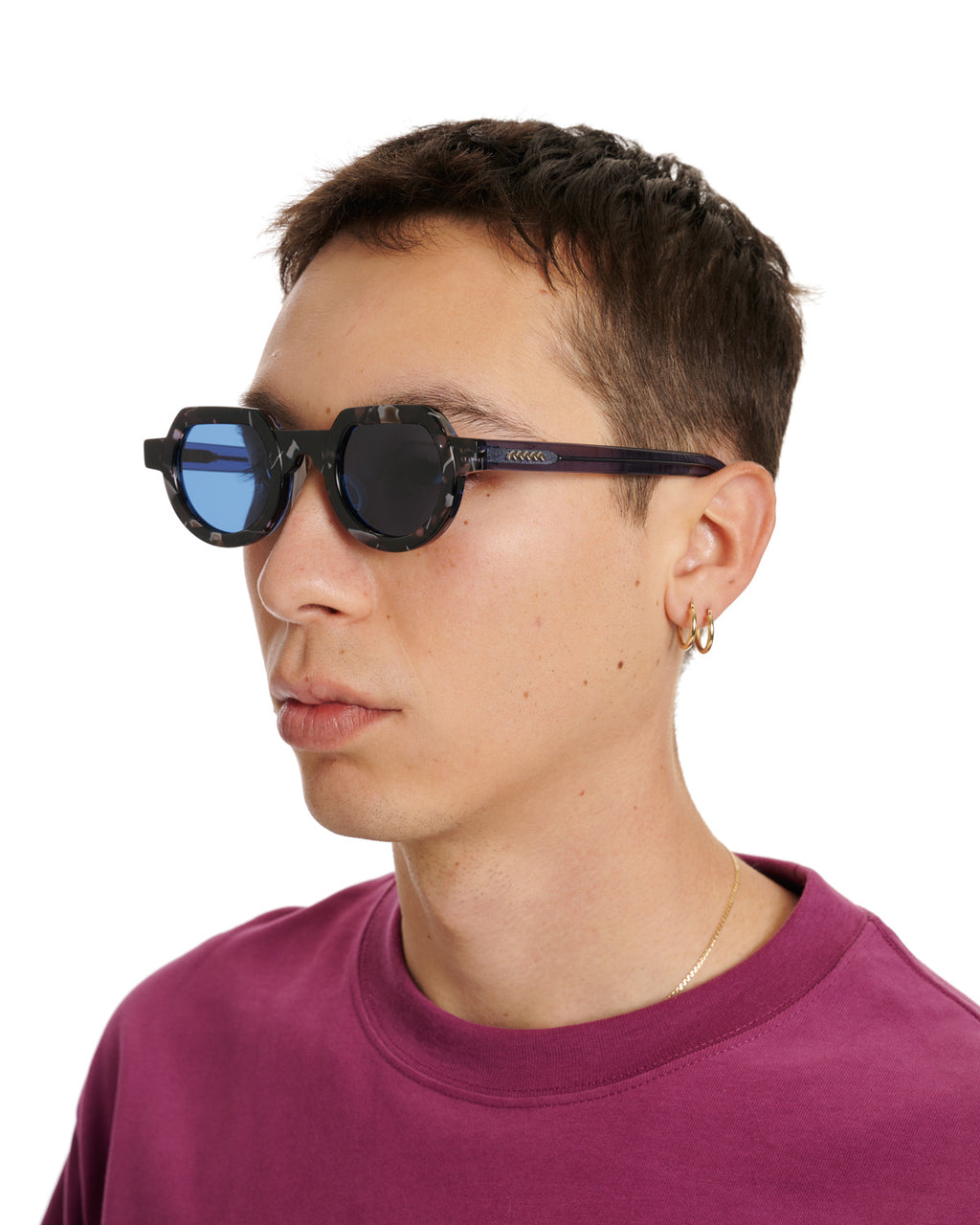 Tani Post Modern Primitive Eye Protection Sunglasses - Deep Sea/Blue 5