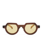 Tani Post Modern Primitive Eye Protection Sunglasses - Havana/Yellow 1