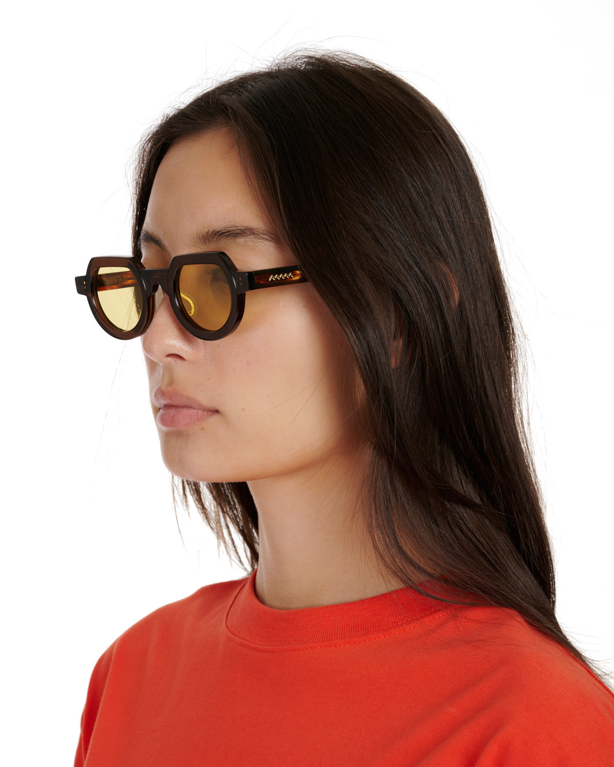 Tani Post Modern Primitive Eye Protection Sunglasses - Havana/Yellow 8