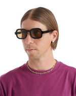 Newman Post Modern Primitive Eye Protection Sunglasses - Black/Brown 5
