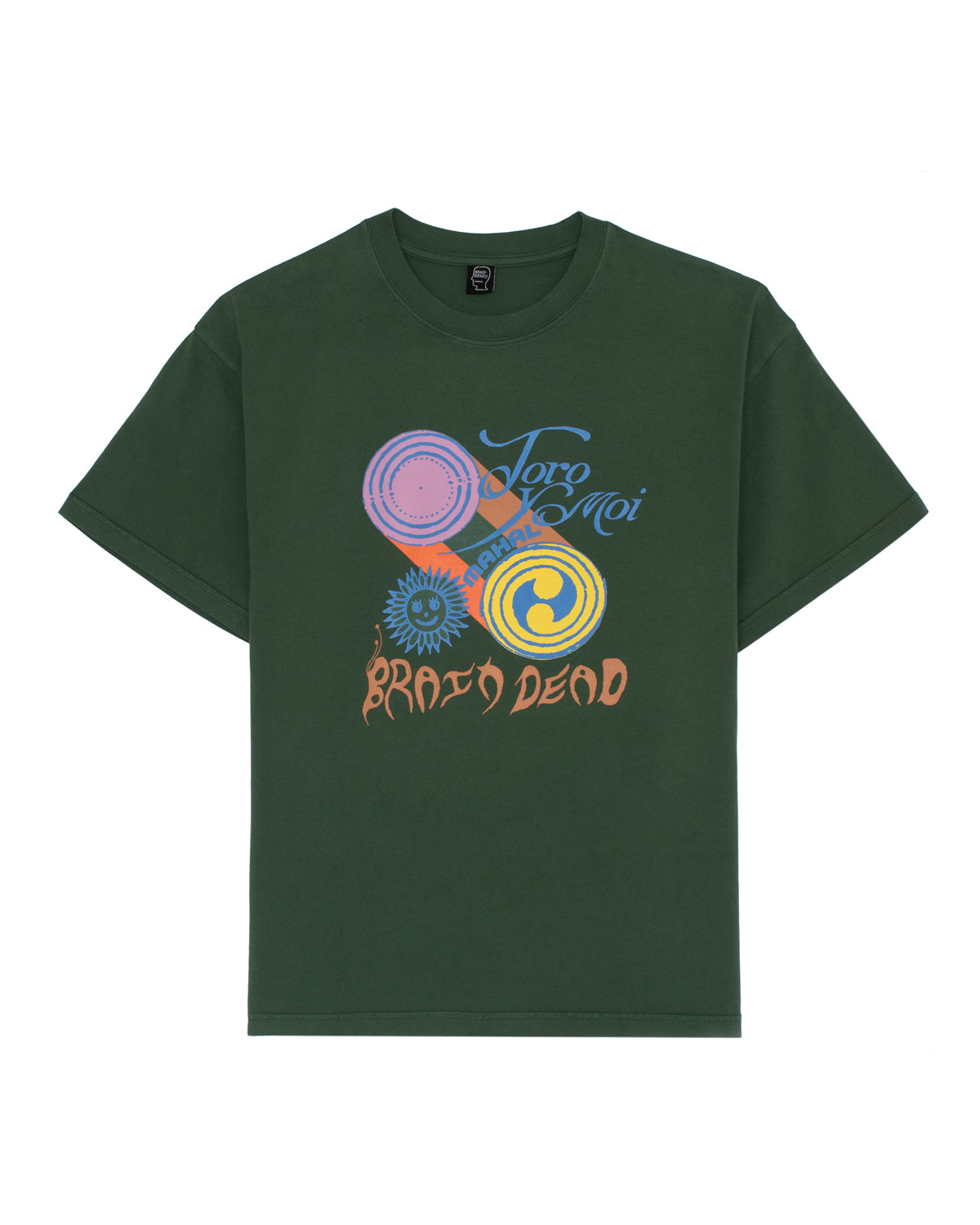 Brain Dead X Toro Y Moi Mahal T-Shirt - Forest Green 1