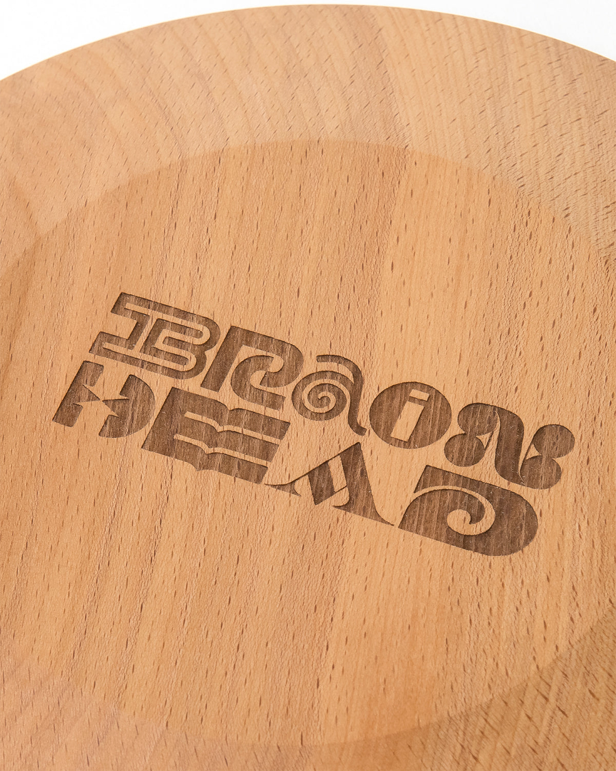 Brain Dead Logo Head Wooden Plate - Wood 4