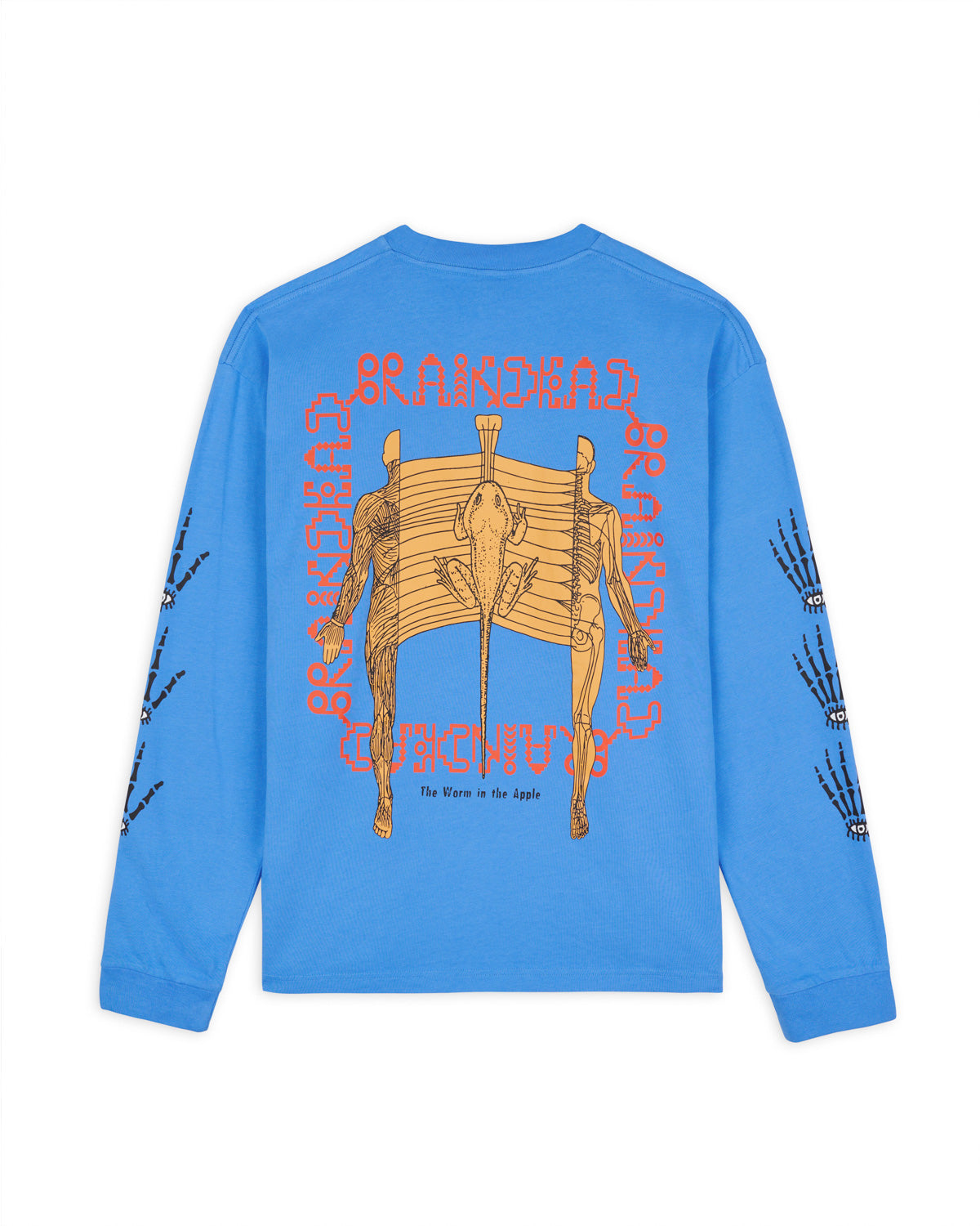 Worm In The Apple Long Sleeve - Blue 2