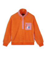 Yin Yang Half Zip Jacket - Orange 1